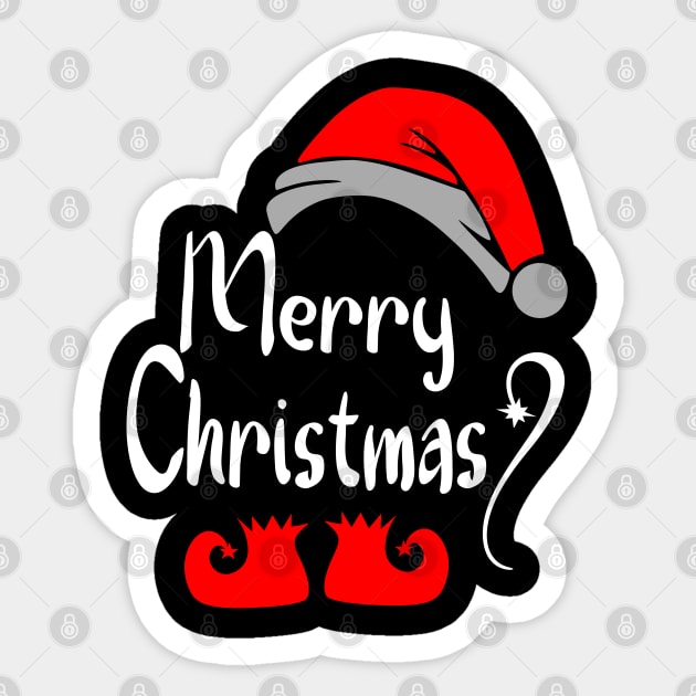 merry christmas Sticker by aborefat2018